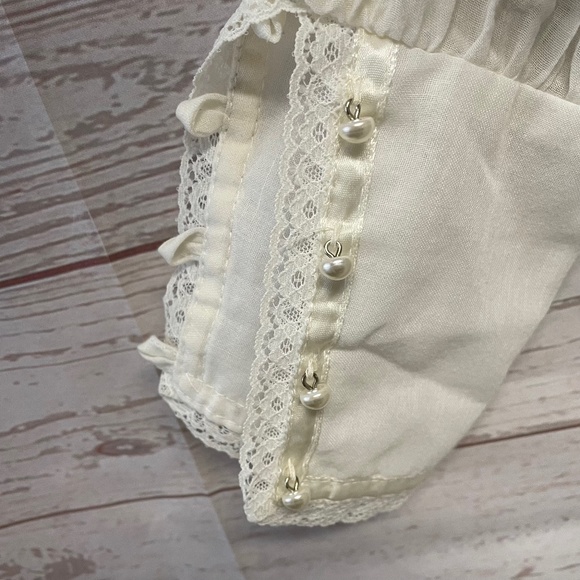 Vintage Prairie Gauzy Lace Midi Dress/ Gunnie Sax - Picture 5 of 7